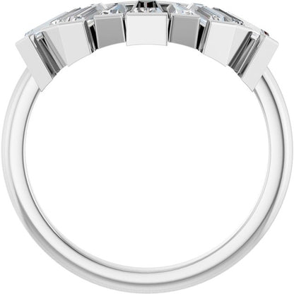 3/4 CTW Natural Diamond Contour Band, 9.23 mm