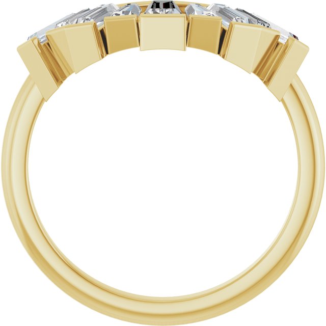 3/4 CTW Lab-Grown Diamond Contour Band