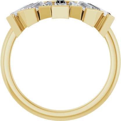 3/4 CTW Lab-Grown Diamond Contour Band
