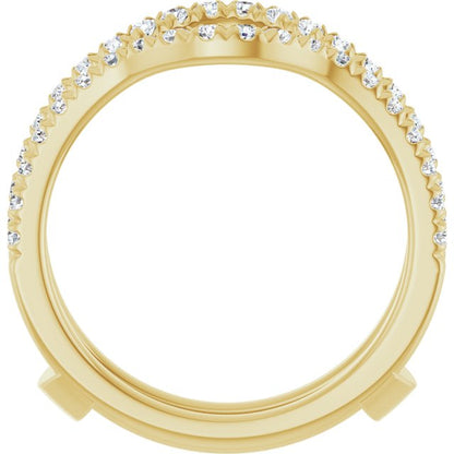 1/2 CTW Lab-Grown Diamond French-Set Ring Guard