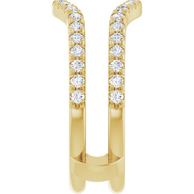 1/2 CTW Lab-Grown Diamond French-Set Ring Guard