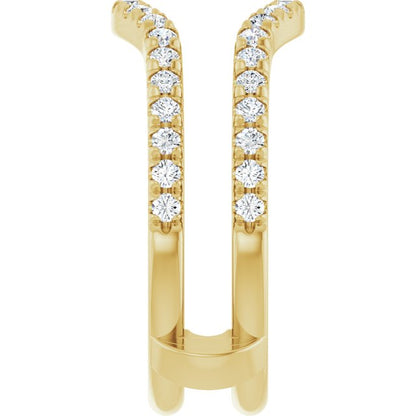 1/2 CTW Lab-Grown Diamond French-Set Ring Guard