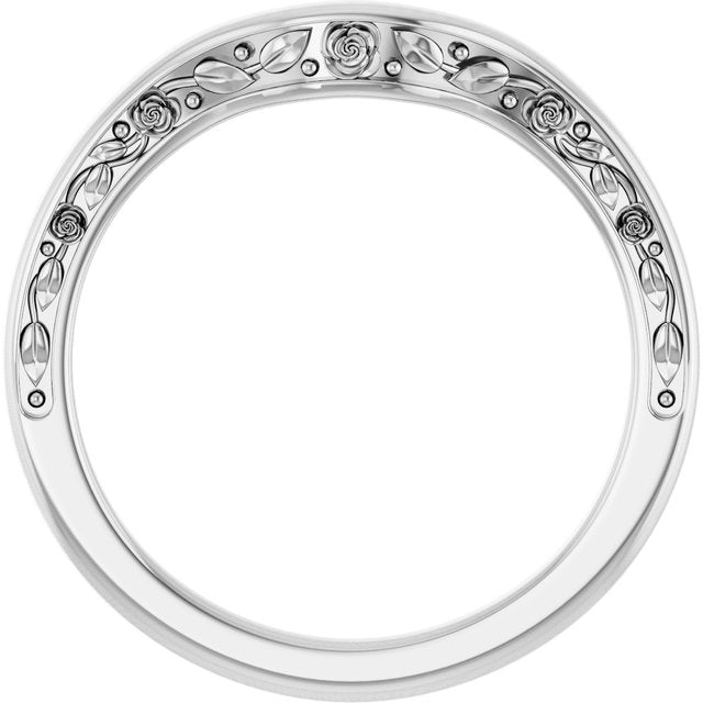 Floral Matching Band, 2 mm