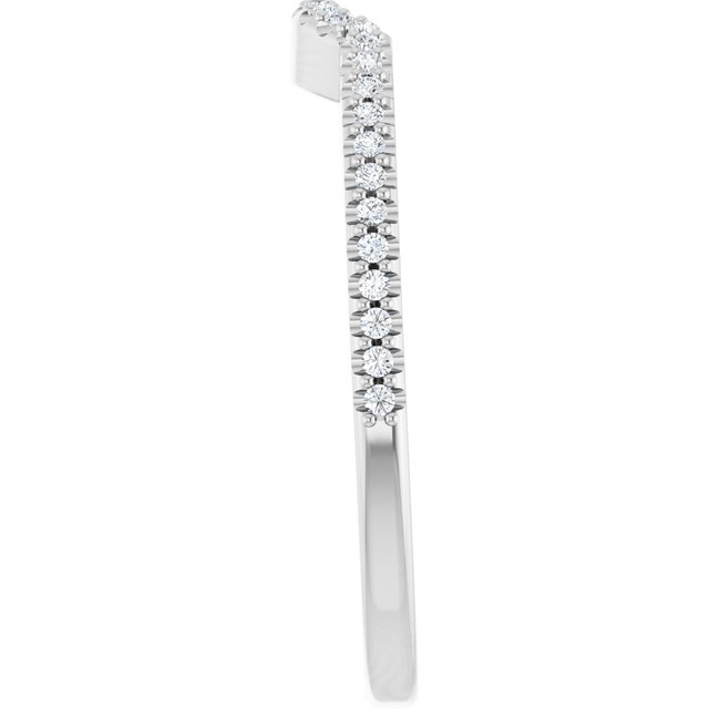 1/8 CTW Natural Diamond Contour Band, 1.5 mm