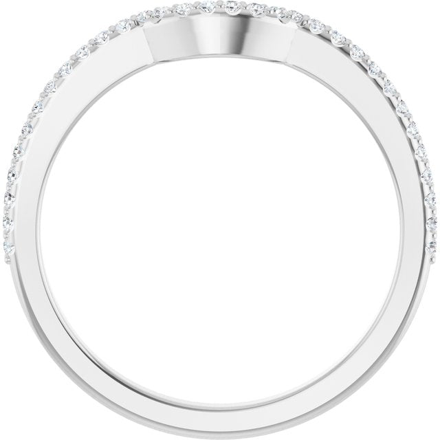 1/8 CTW Natural Diamond Contour Band, 1.5 mm