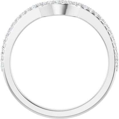 1/8 CTW Natural Diamond Contour Band, 1.5 mm