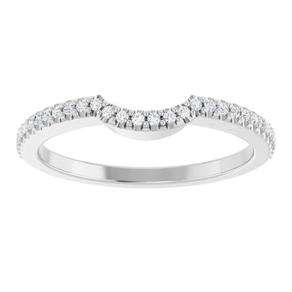 1/8 CTW Natural Diamond Contour Band, 1.5 mm