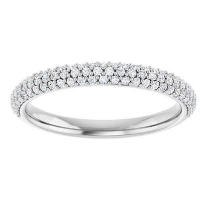 3/8 CTW Natural Diamond Matching Band, 2.67 x 10.76 mm