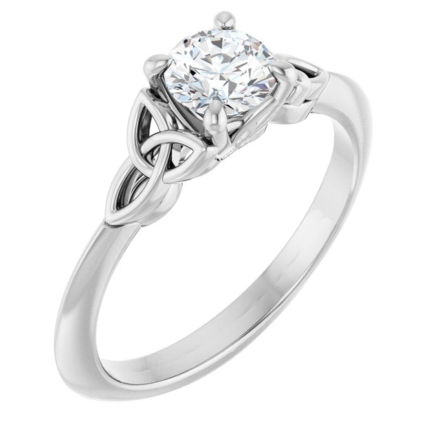 Matching Band, 1.9 mm, Solitaire Celtic-Inspired Engagement
