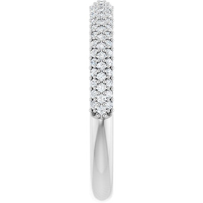 3/8 CTW Natural Diamond Matching Band, 2.67 x 10.76 mm