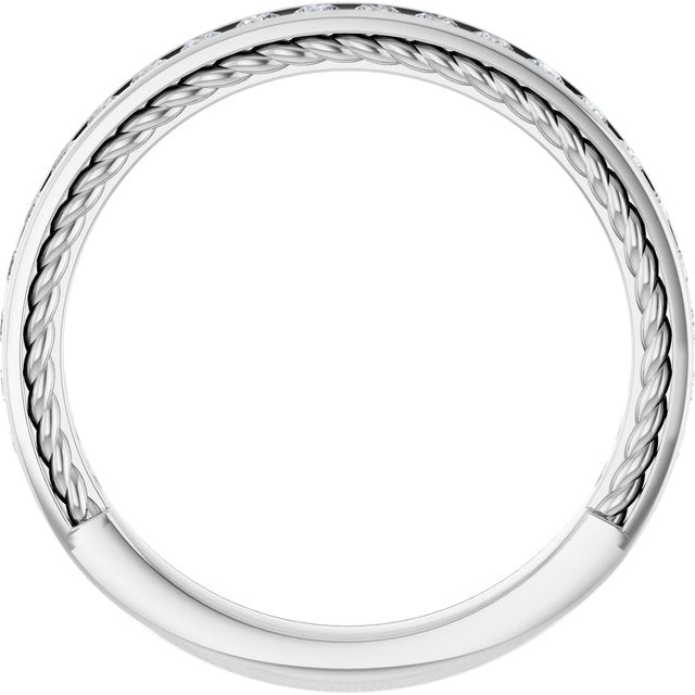 1/2 CTW Natural Diamond Anniversary Band, 3 mm, Style 2