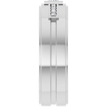 1/10 CTW Natural Diamond Mens Band