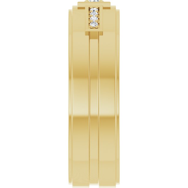 1/10 CTW Natural Diamond Mens Band