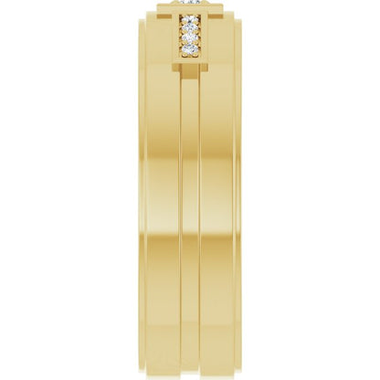 1/10 CTW Natural Diamond Mens Band