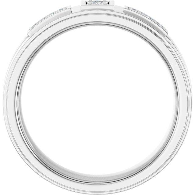1/10 CTW Natural Diamond Mens Band
