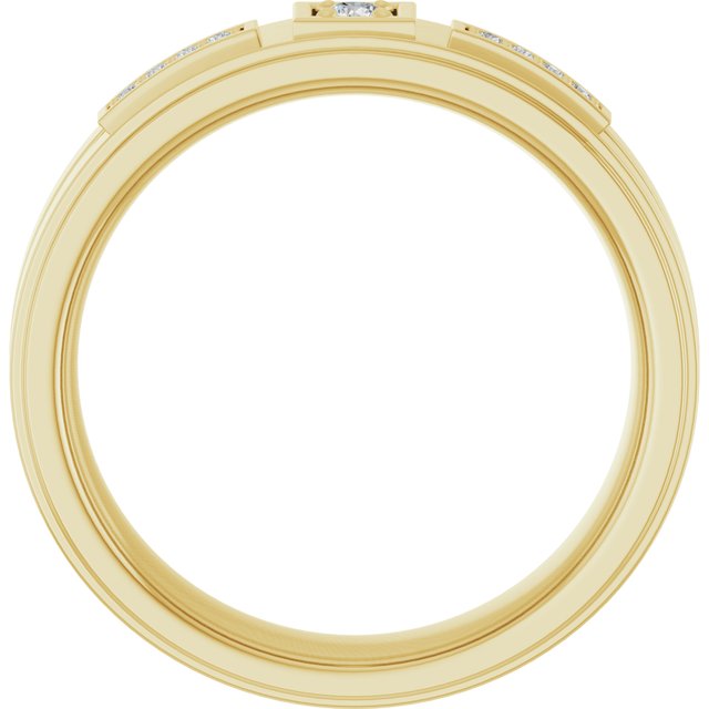 1/10 CTW Natural Diamond Mens Band