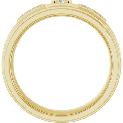 1/10 CTW Natural Diamond Mens Band