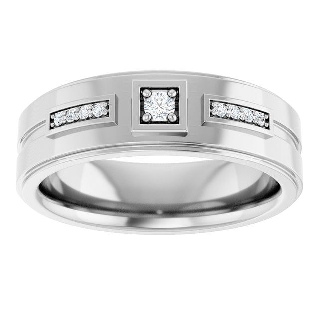 1/10 CTW Natural Diamond Mens Band