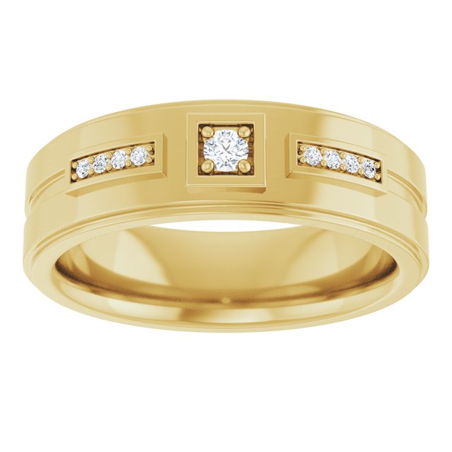 1/10 CTW Natural Diamond Mens Band