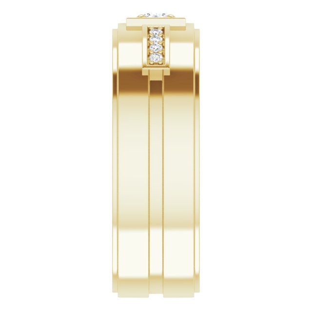 1/5 CTW Natural Diamond Mens Band