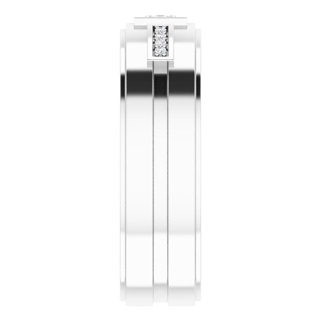 1/10 CTW Natural Diamond Mens Band
