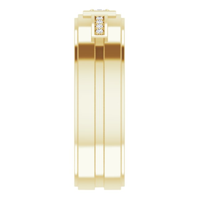 1/10 CTW Natural Diamond Mens Band
