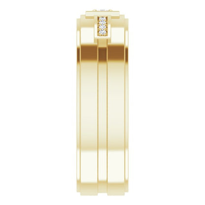 1/10 CTW Natural Diamond Mens Band