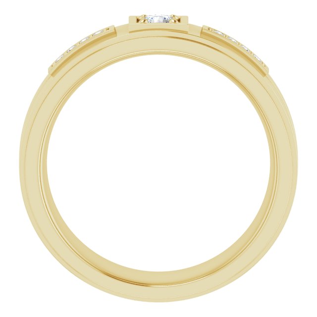 1/5 CTW Natural Diamond Mens Band