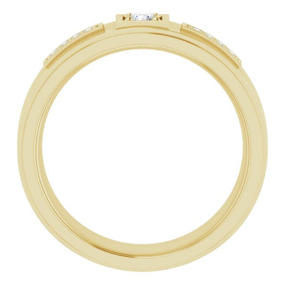 1/5 CTW Natural Diamond Mens Band