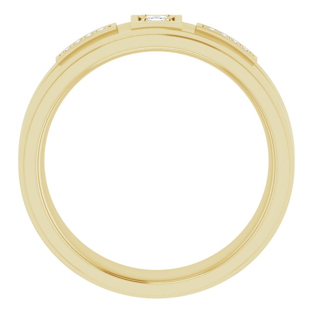 1/10 CTW Natural Diamond Mens Band