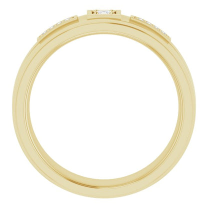 1/10 CTW Natural Diamond Mens Band