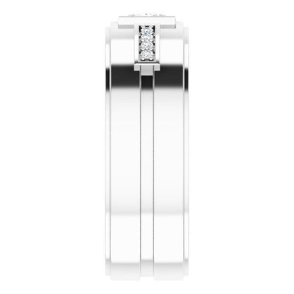 1/5 CTW Natural Diamond Mens Band