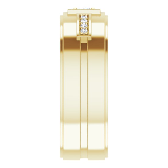 1/5 CTW Natural Diamond Mens Band