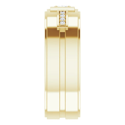 1/5 CTW Natural Diamond Mens Band