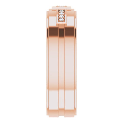 1/10 CTW Natural Diamond Mens Band