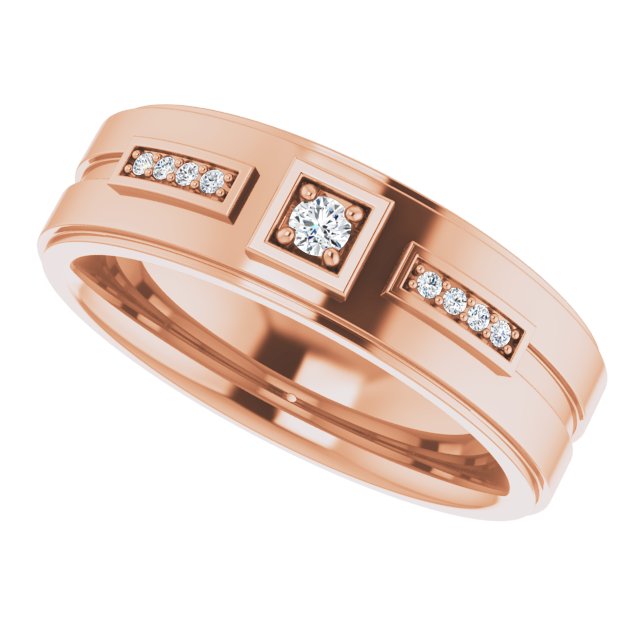 1/10 CTW Natural Diamond Mens Band