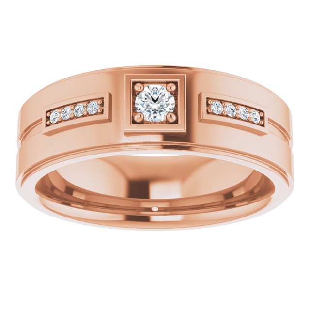 1/5 CTW Natural Diamond Mens Band