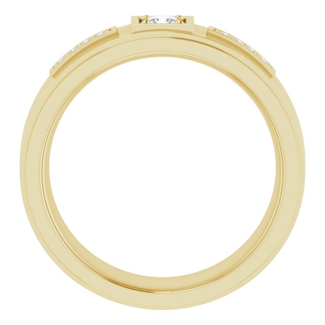 1/5 CTW Natural Diamond Mens Band