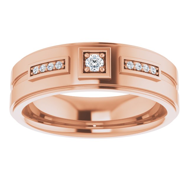 1/10 CTW Natural Diamond Mens Band
