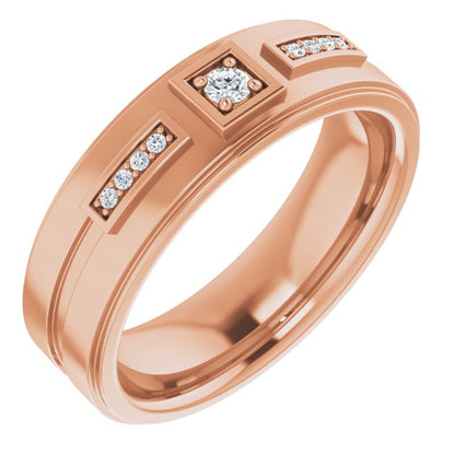 1/10 CTW Natural Diamond Mens Band