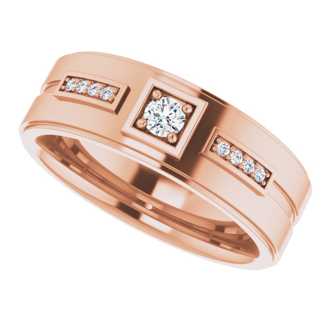 1/5 CTW Natural Diamond Mens Band