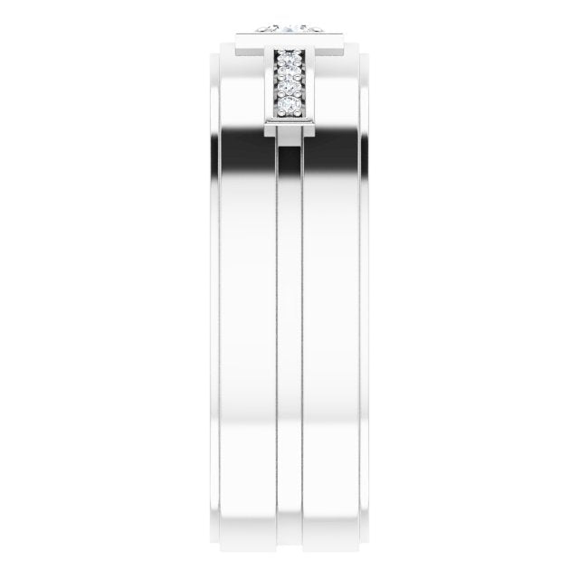 1/5 CTW Natural Diamond Mens Band