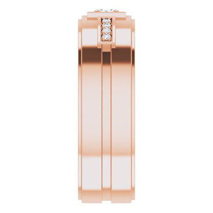 1/5 CTW Natural Diamond Mens Band