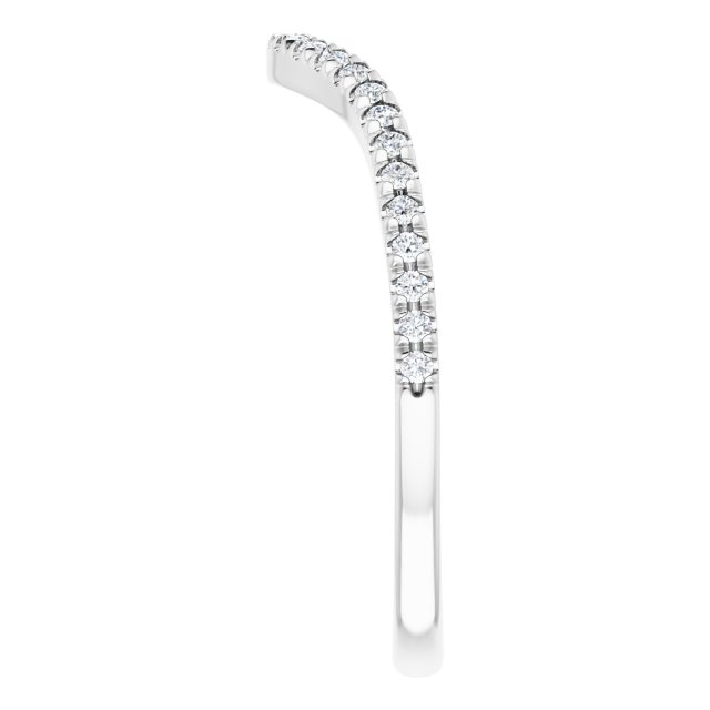 1/8 CTW Natural Diamond French-Set Matching Band