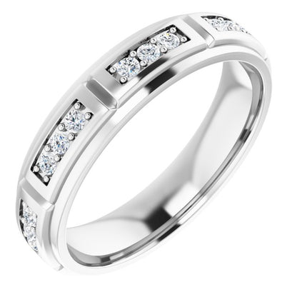 1/2 CTW Natural Diamond Band, 5.15 mm