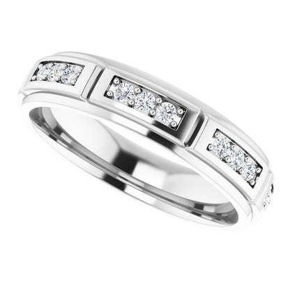 1/2 CTW Natural Diamond Band, 5.15 mm