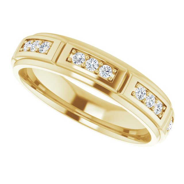 1/2 CTW Natural Diamond Band, 5.15 mm