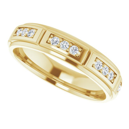1/2 CTW Natural Diamond Band, 5.15 mm