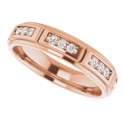 1/2 CTW Natural Diamond Band, 5.15 mm