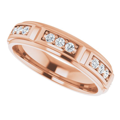 5/8 CTW Natural Diamond Band, 5.4 mm